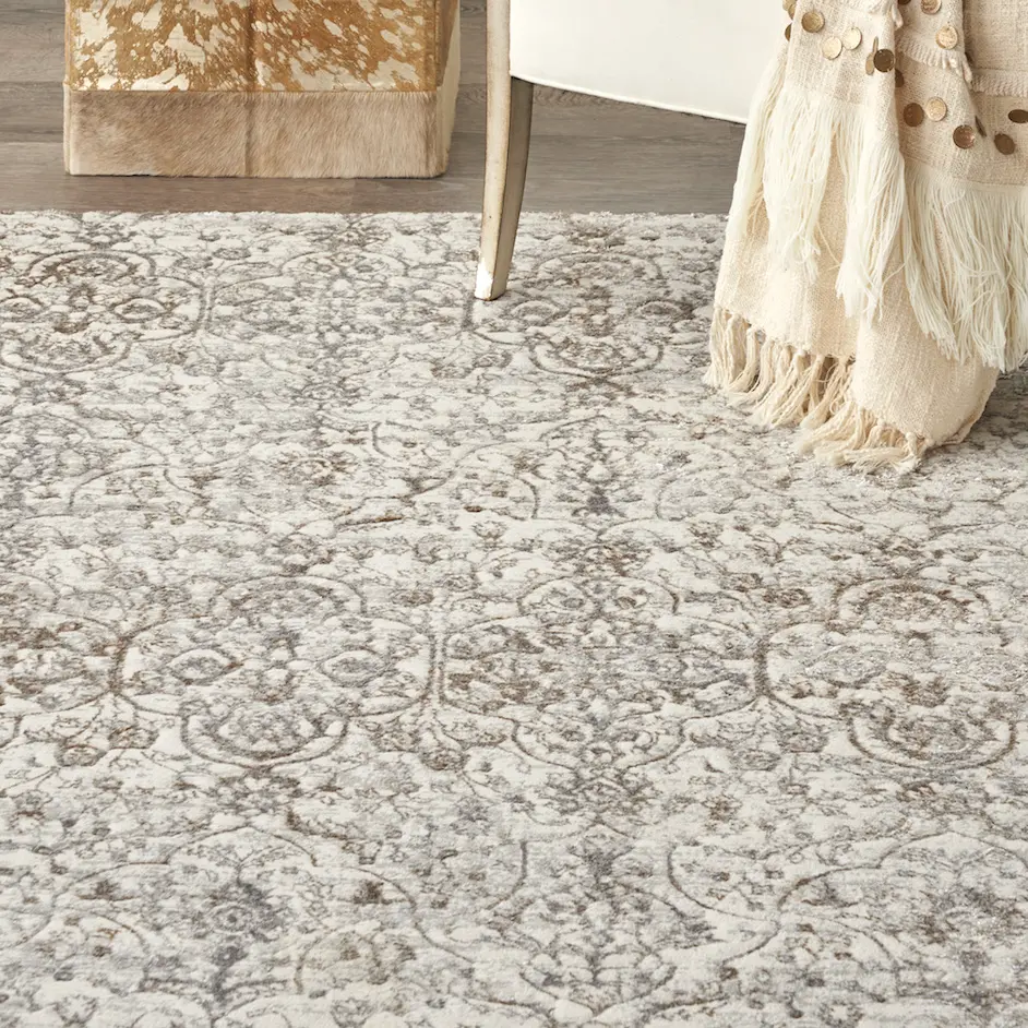 Pearlescent machine woven rug NRT004