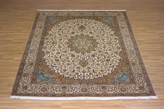 Kashmiri Silk Rug KSK025075 3.12 x 2.48