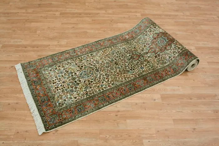 Kashmiri Silk Rug  KSK045082 292 x 81