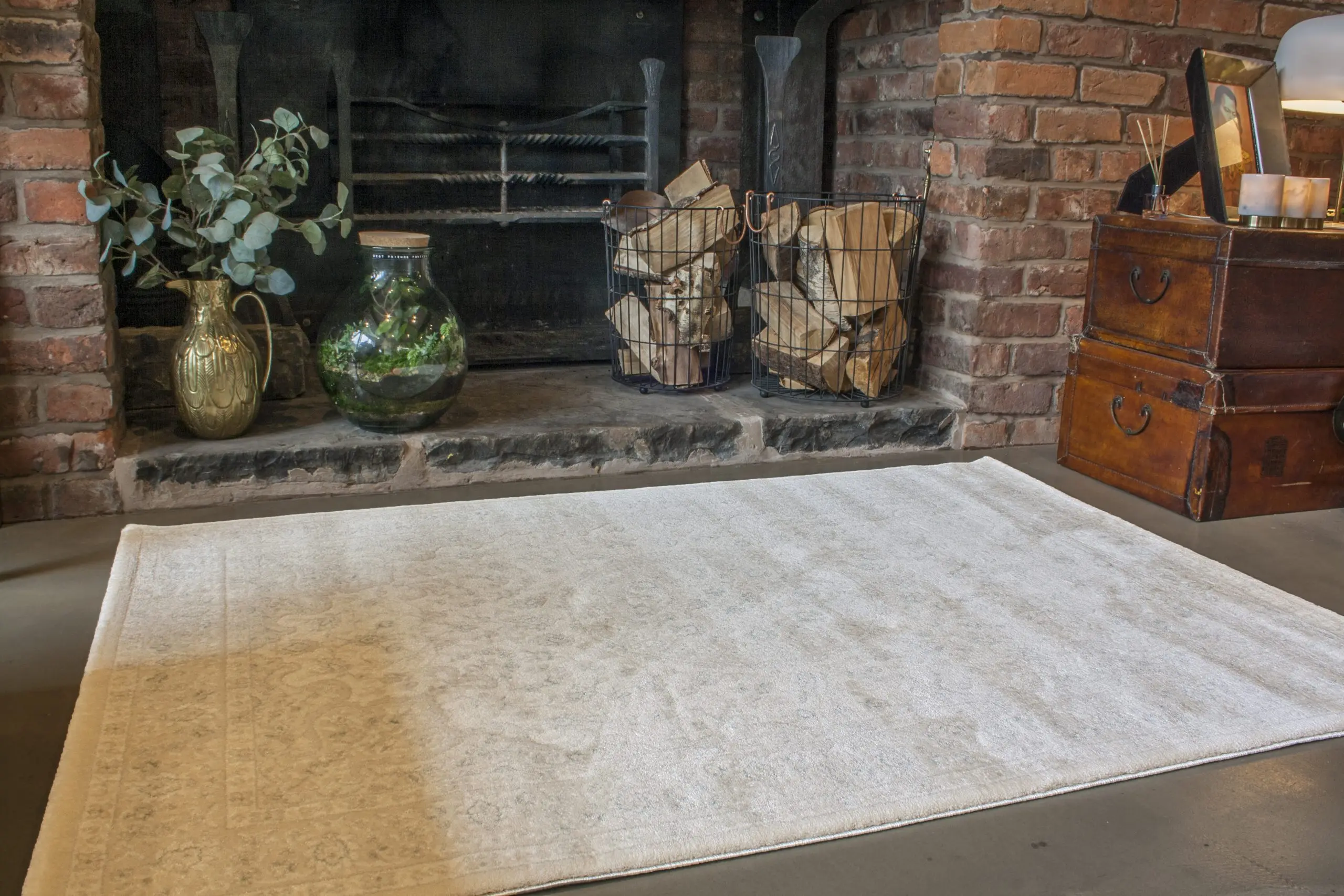 Opus Woven Rug - Cream - Machine Woven ZBC002