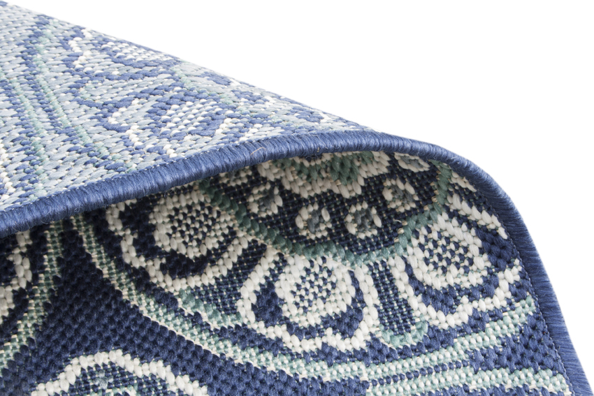 Outdoor rug - Blue - Tile Design ZBE007