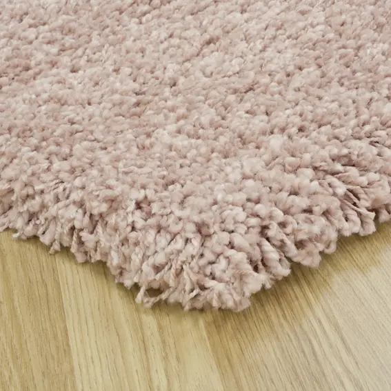 Polypropylene Shaggy Rug - Pink - Thick soft pile Shaggy rug ZLP021