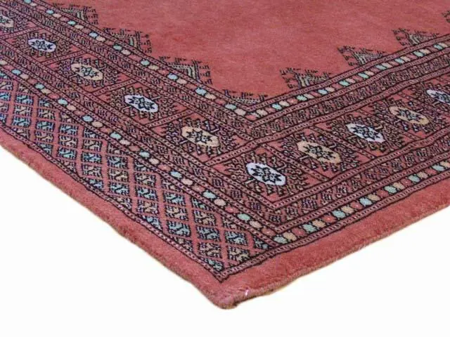 Fine Pakistan Bokhara Rug - Pink - Handknotted 100% wool Bokhara rug BOF048