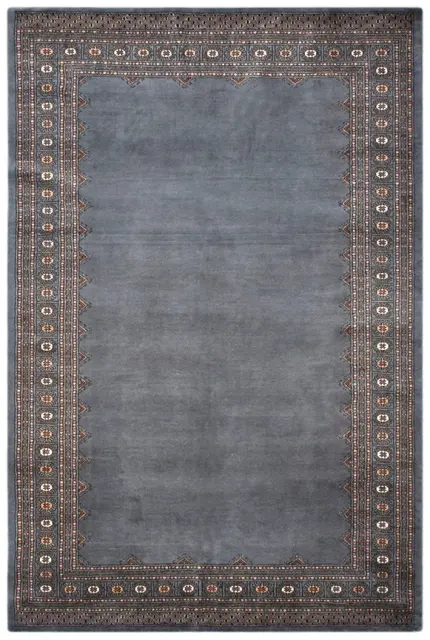 Fine Pakistan Bokhara Rug - Grey - Handknotted 100% wool Bokhara rug BOF054