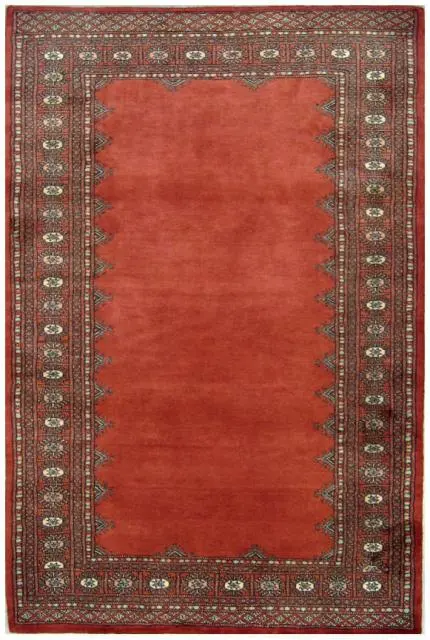 Fine Pakistan Bokhara Rug - Orange - Handknotted 100% wool Bokhara rug