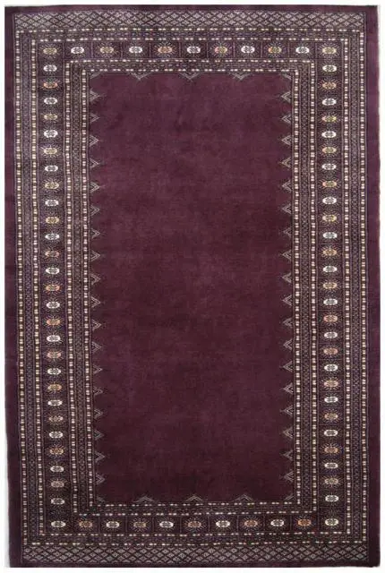 Fine Pakistan Bokhara Rug - Purple - Handknotted 100% wool Bokhara rug