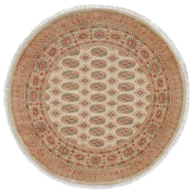 Fine Pakistan Bokhara Rug - Cream - Handknotted 100% wool Bokhara rug BOK044