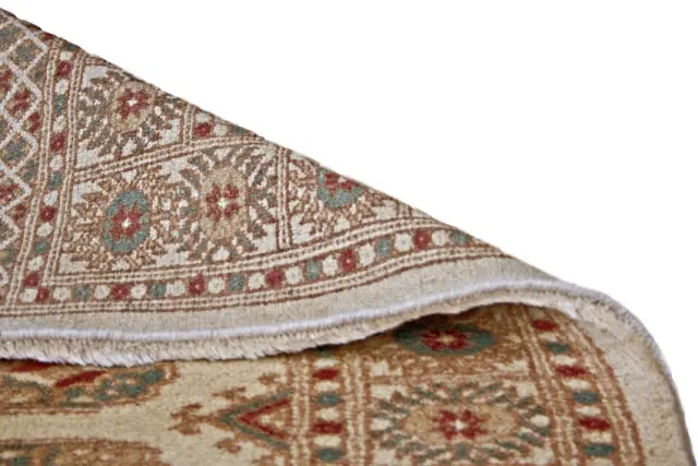 Fine Pakistan Bokhara Rug - Cream - Handknotted 100% wool Bokhara rug BOK044