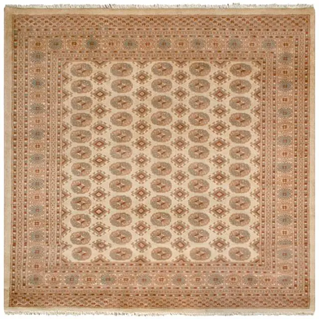 Fine Pakistan Bokhara Rug - Cream - Handknotted 100% wool Bokhara rug BOK044
