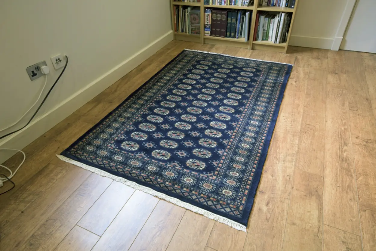 Fine Pakistan Bokhara Rug - Blue - Handknotted 100% wool Bokhara rug BOK046