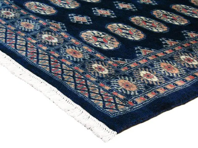 Fine Pakistan Bokhara Rug - Blue - Handknotted 100% wool Bokhara rug BOK046