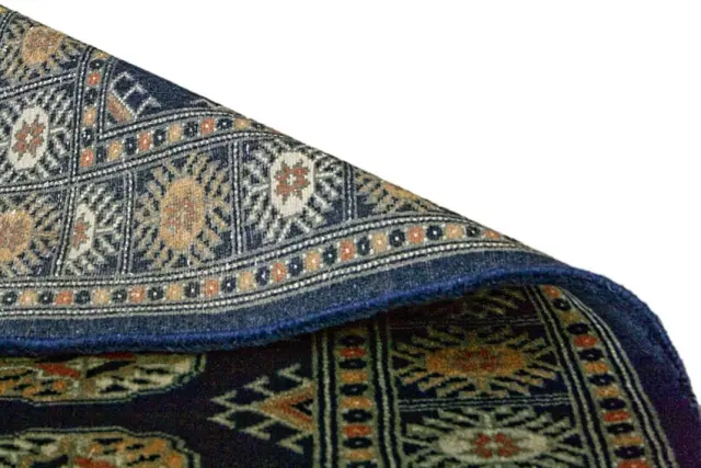 Fine Pakistan Bokhara Rug - Blue - Handknotted 100% wool Bokhara rug BOK046