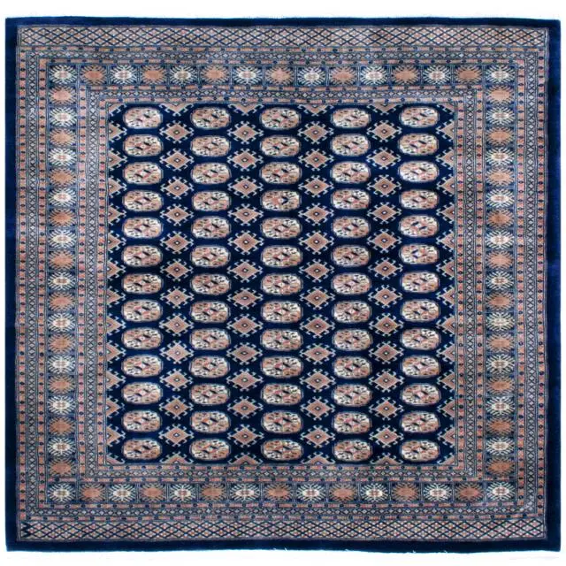 Fine Pakistan Bokhara Rug - Blue - Handknotted 100% wool Bokhara rug BOK046