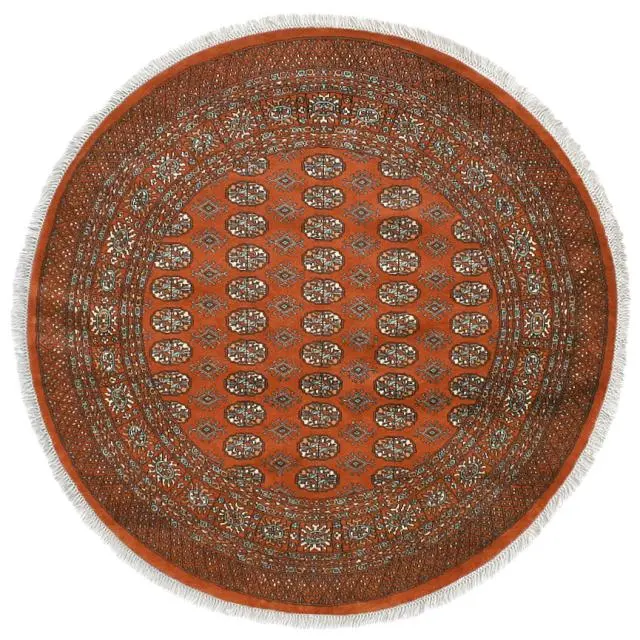 Fine Pakistan Bokhara Rug - Orange - Handknotted 100% wool Bokhara rug BOK055