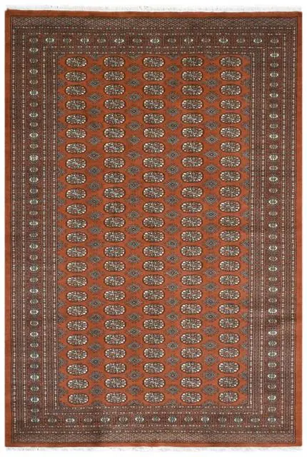 Fine Pakistan Bokhara Rug - Orange - Handknotted 100% wool Bokhara rug