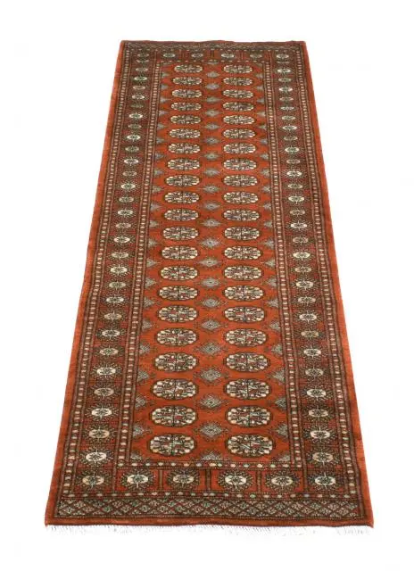 Fine Pakistan Bokhara Rug - Orange - Handknotted 100% wool Bokhara rug BOK055