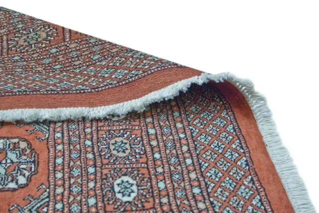 Fine Pakistan Bokhara Rug - Orange - Handknotted 100% wool Bokhara rug BOK055