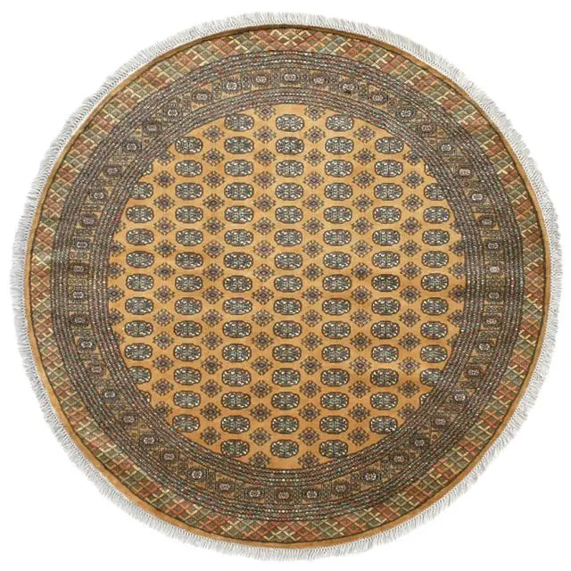Fine Pakistan Bokhara Rug - Gold - Handknotted 100% wool Bokhara rug BOK056