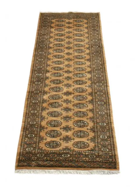 Fine Pakistan Bokhara Rug - Gold - Handknotted 100% wool Bokhara rug BOK056