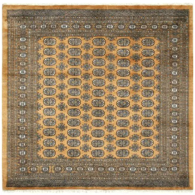 Fine Pakistan Bokhara Rug - Gold - Handknotted 100% wool Bokhara rug BOK056