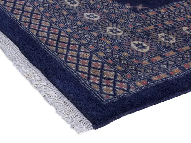 autumnFine Pakistan Bokhara Rug - Blue - Handknotted 100% wool Bokhara rug BOKF46
