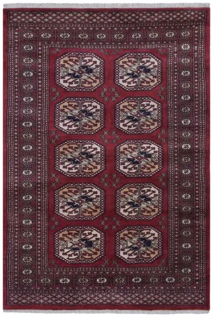 Fine Pakistan Bokhara Rug - Red - Handknotted 100% wool Bokhara rug