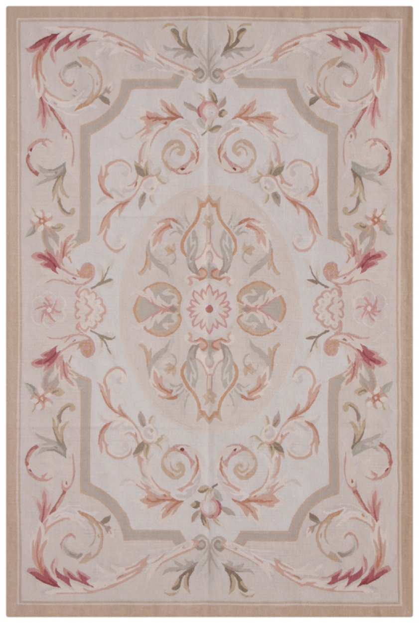Chinese Aubusson rug - Multicoloured - Chinese flat woven Aubusson Rug CAU403