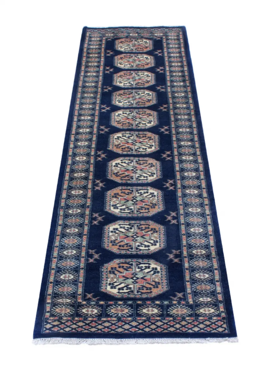 autumnFine Pakistan Bokhara Rug - Blue - Handknotted 100% wool Bokhara rug BOKF46