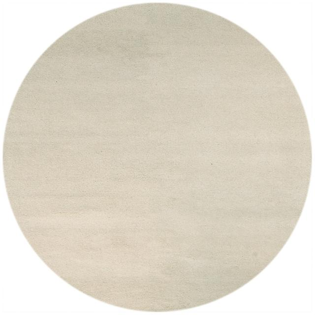 Royal Delhi rug - Cream - Plain neutral coloured handknotted rug DEL031