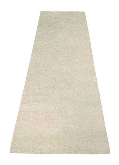 Royal Delhi rug - Cream - Plain neutral coloured handknotted rug DEL031