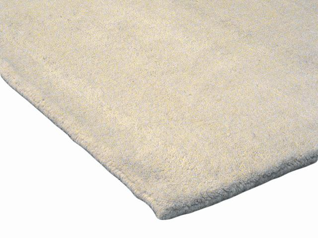 Royal Delhi rug - Cream - Plain neutral coloured handknotted rug DEL031