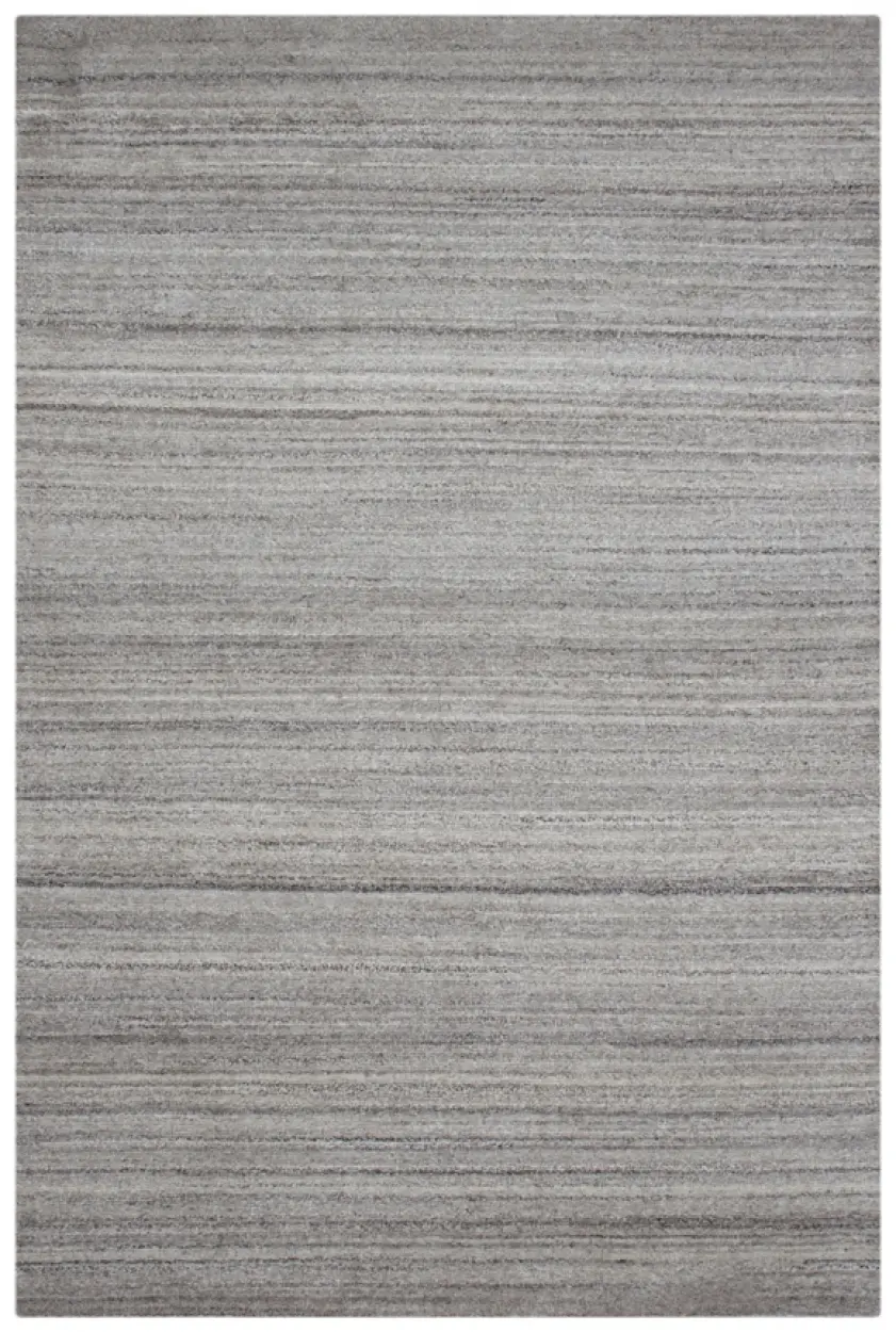 Royal Delhi rug - Grey - Plain neutral coloured handknotted rug DEL038