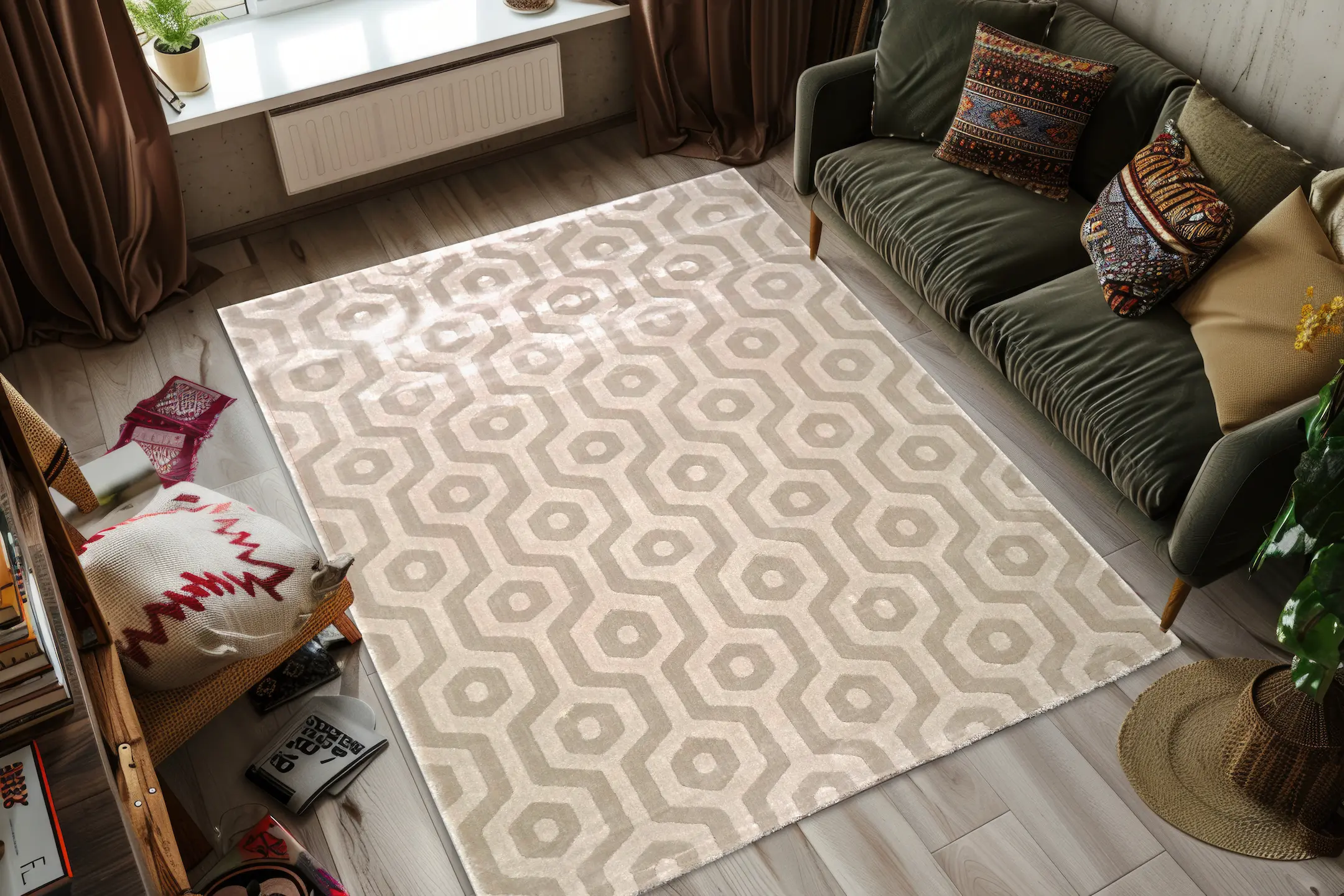 Opus Woven Rug - Machine Woven Rug with Traditional Design ZBC010