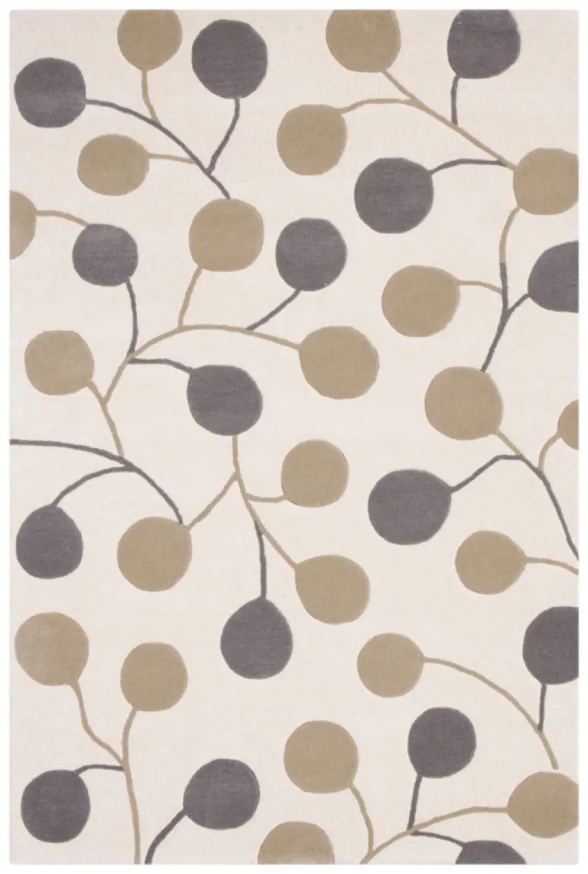 Modern Design Rug - Neutral Tonal Colours - Indian Rug with Contemporary Design