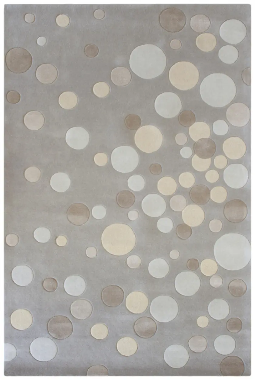 Modern Design Rug - Neutral Tonal Colours - Indian Rug with Contemporary Design