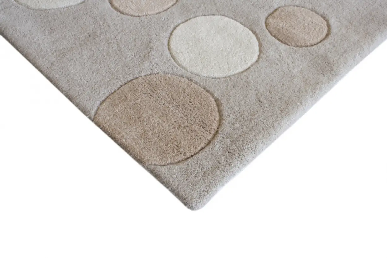 Modern Design Rug - Neutral Tonal Colours - Indian Rug with Contemporary Design ECA034