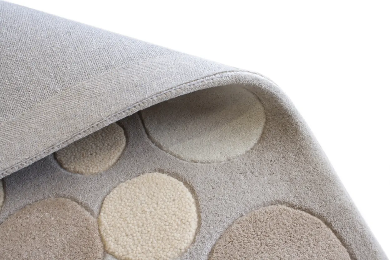 Modern Design Rug - Neutral Tonal Colours - Indian Rug with Contemporary Design ECA034