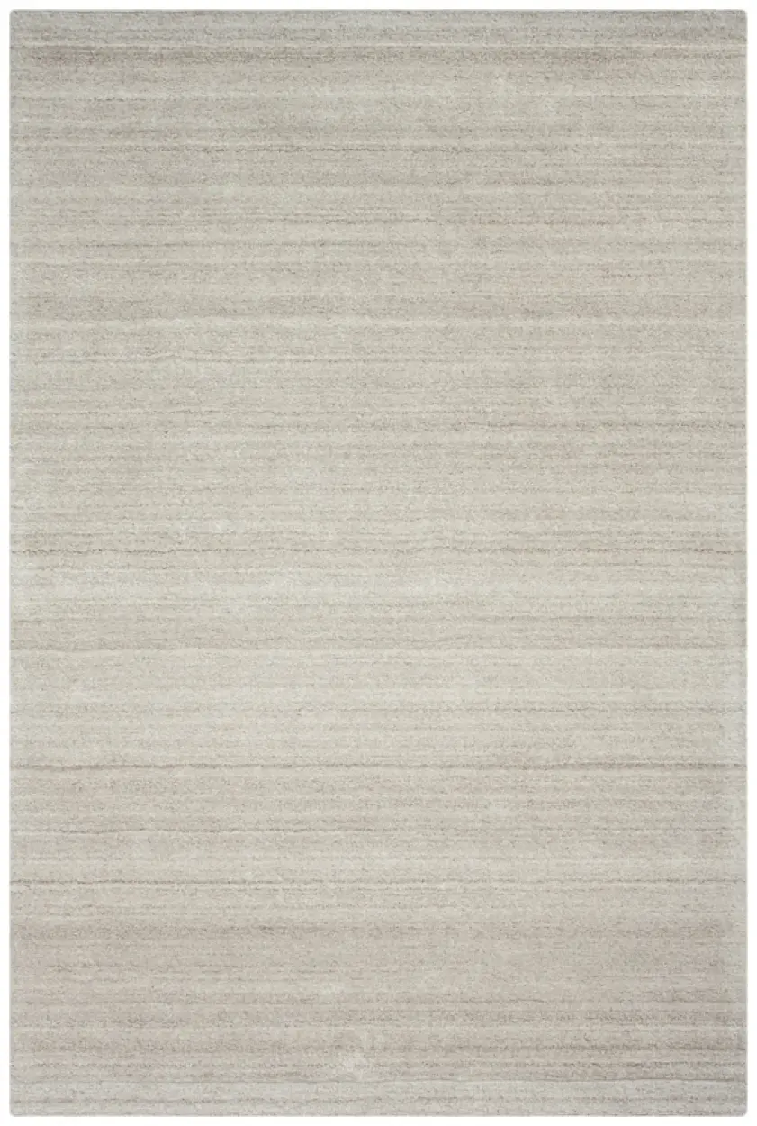 Plain Neutral Viscose Rug - Beige - Indian Rug with Luxurious Pile