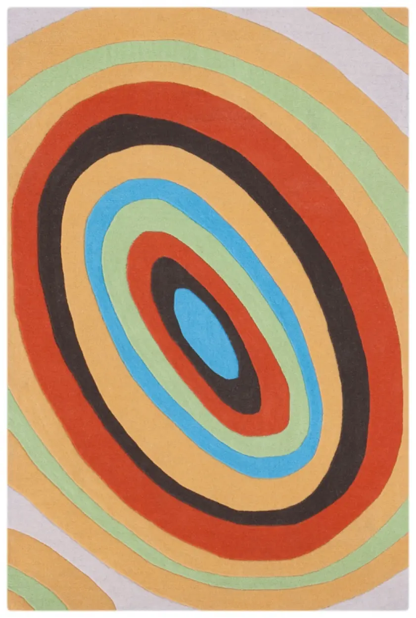 Contemporary Vibrant Rug - Multicoloured - Indian rug with Contempoary design