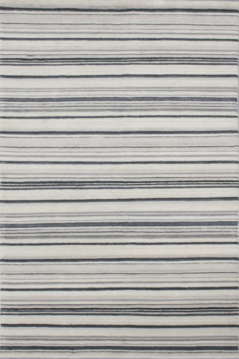 Modern Striped Rug - Neutral - Indian Rug with Striped design