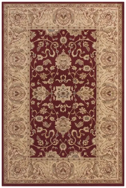 Kashimar woven rug - Red - Machine woven rug with Traditional design