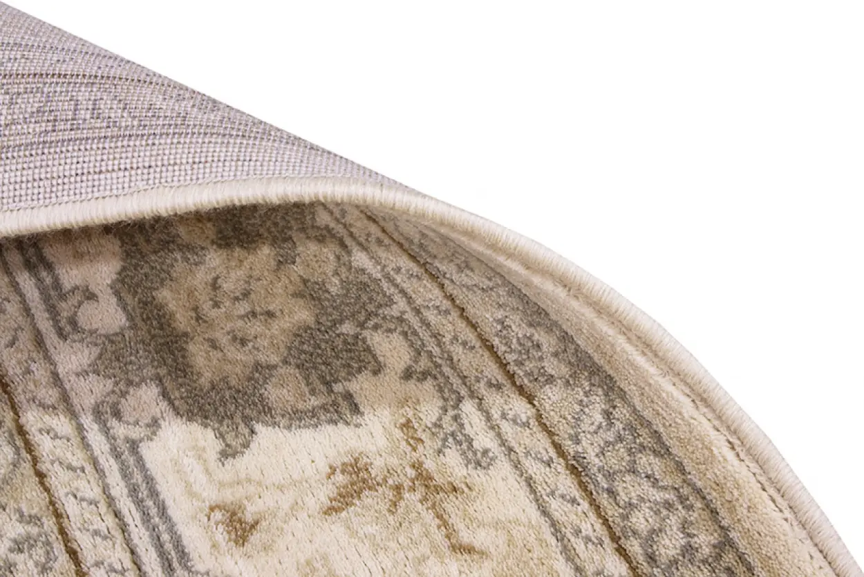 Kashimar woven rug - Cream - Machine woven rug with Traditional design EXP953