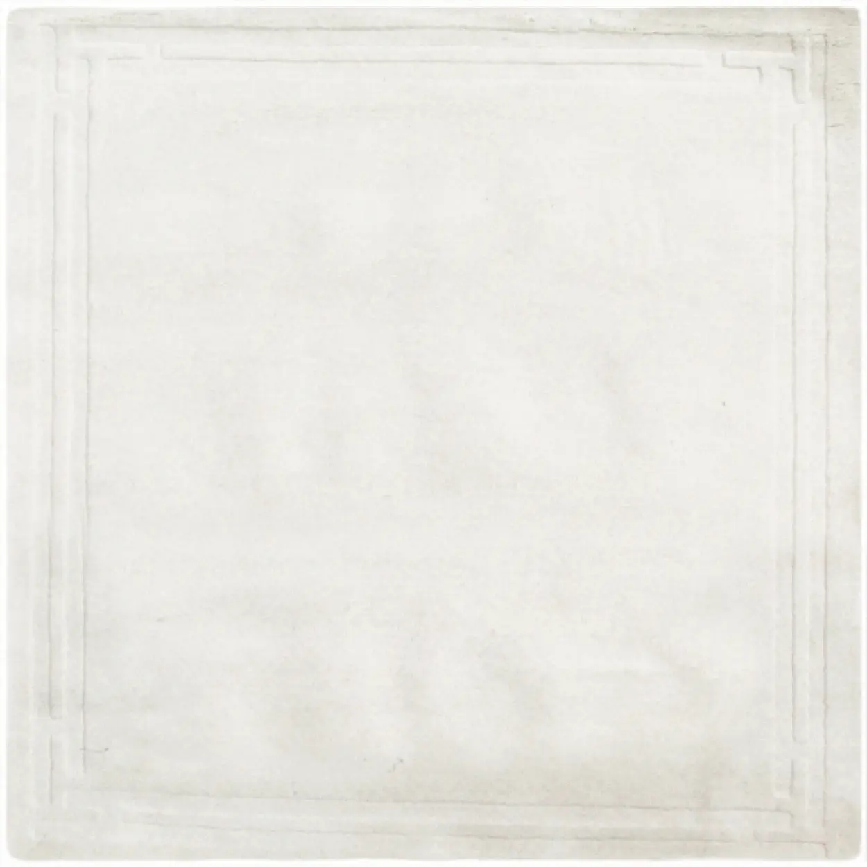 Lippa Plain Carved Rug - Cream - Plain 100% wool rug with carved desig HHL008