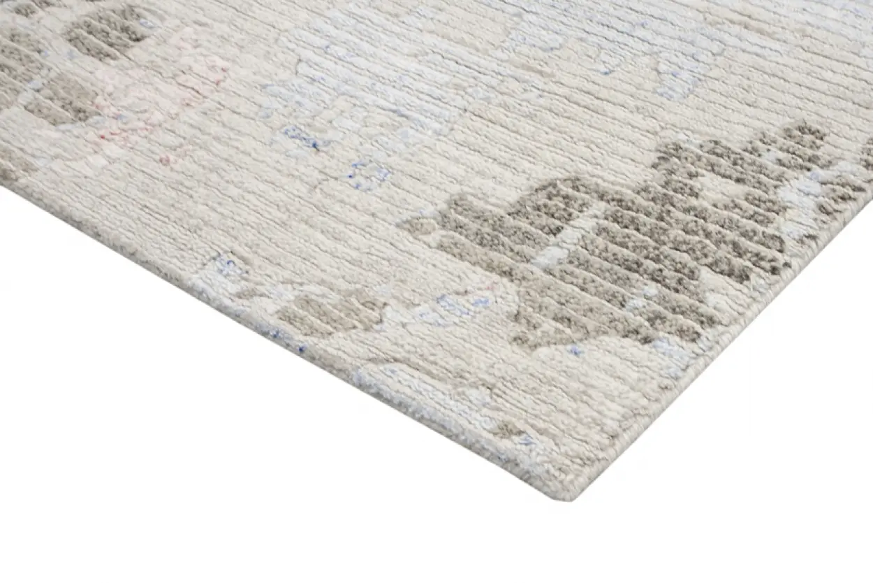Contemporary Luxury Rug - Multicoloured - Indian Wool & Silk Rug ICP001