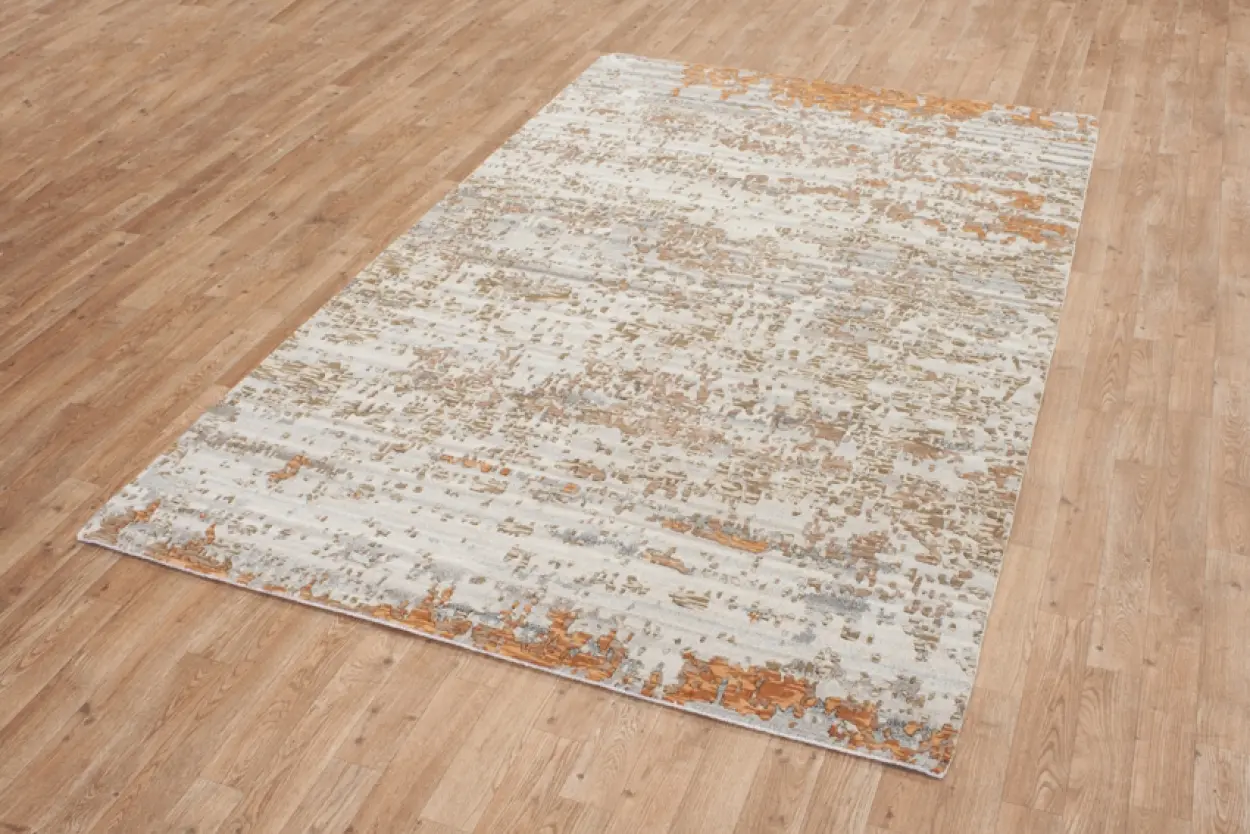 Contemporary Luxury Rug - Multicoloured - Indian Wool & Silk Rug ICP002