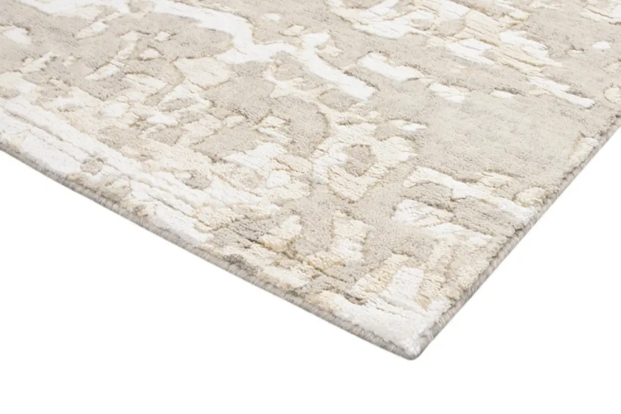Contemporary Luxury Rug - Multicoloured - Indian Wool & Silk Rug ICP003
