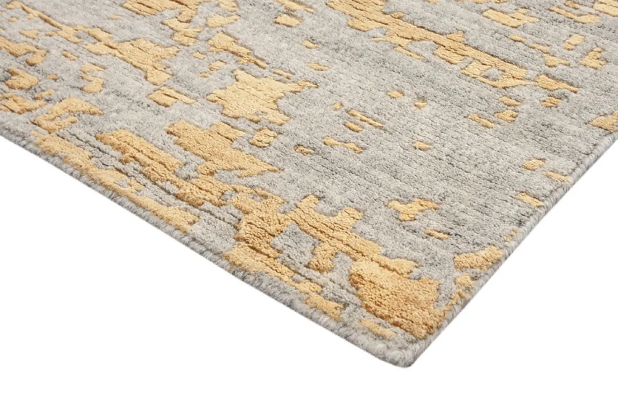 Contemporary Luxury Rug - Multicoloured - Indian Wool & Silk Rug ICP005