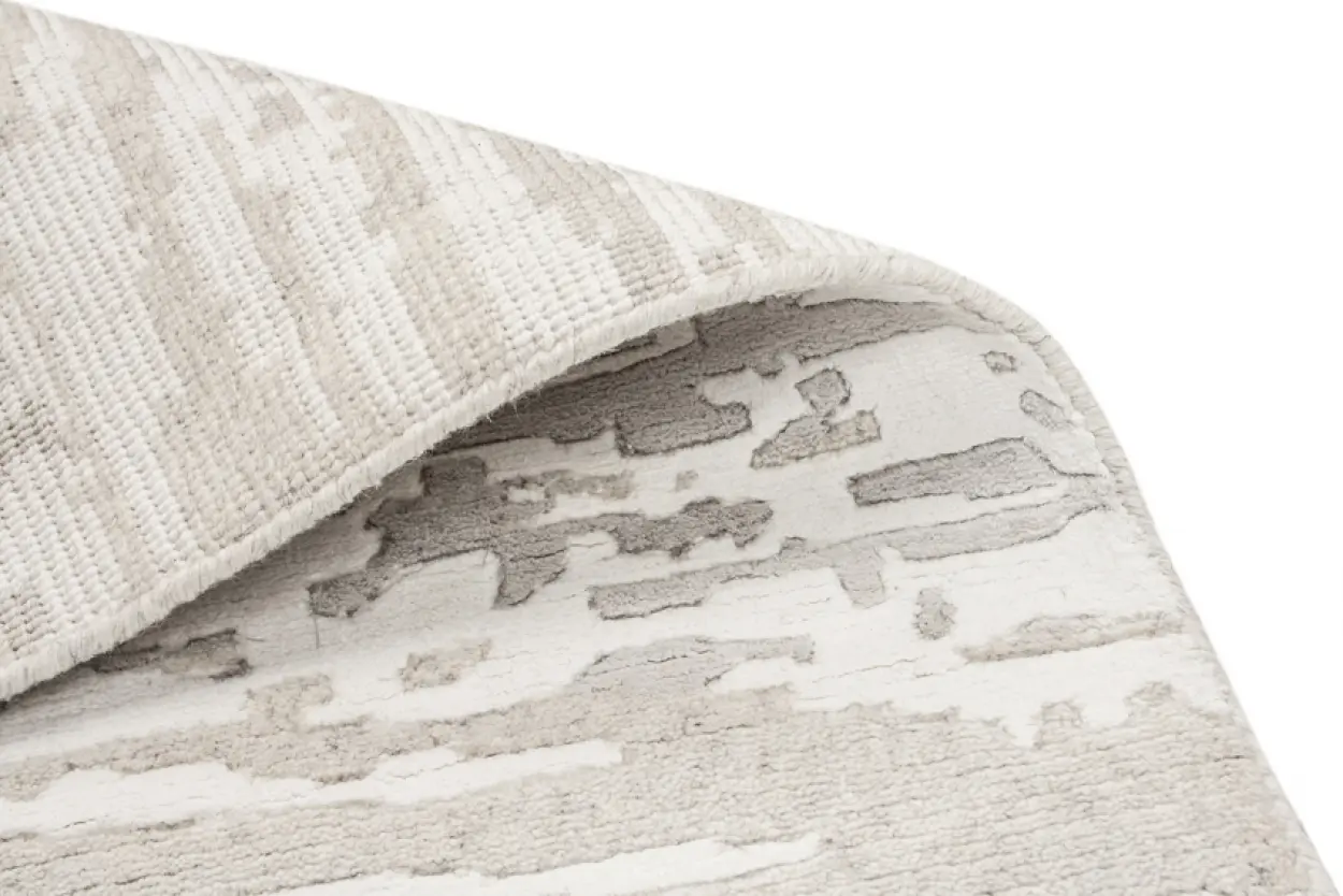 Contemporary Luxury Rug - Neutral - Indian Wool & Silk Rug ICP006