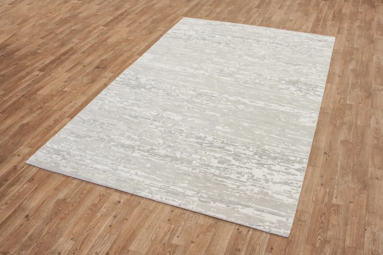 Contemporary Luxury Rug - Neutral - Indian Wool & Silk Rug ICP006