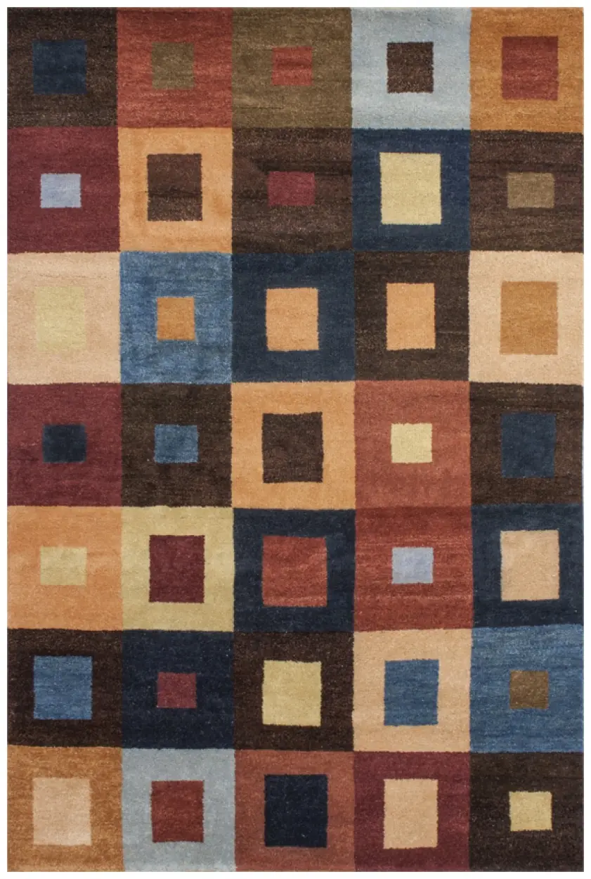 Indian Gabbeh rug - Multicoloured - Handknotted